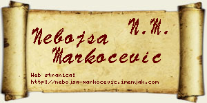 Nebojša Markočević vizit kartica
